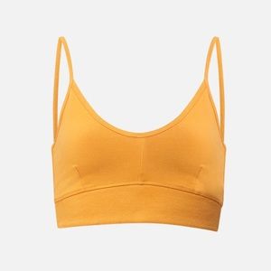 NWT Bandier X Sincerely Jules Meadow Goldenrod Sports Bra Large